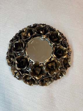 Wall Mirror Artisan in Brass